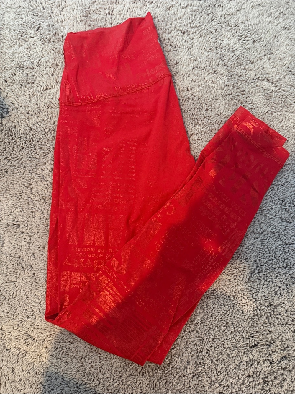 lululemon athletica Red Shine High-Rise Leggings